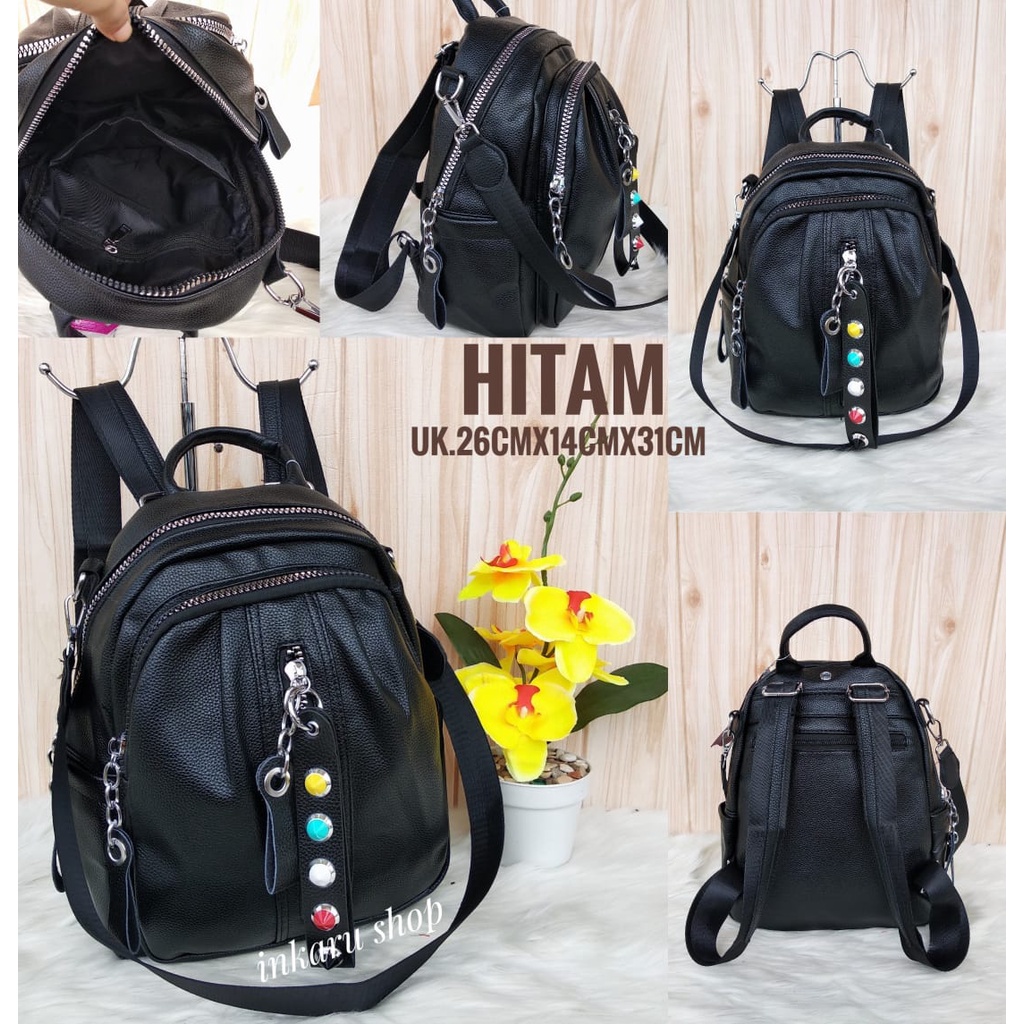 BARU!!! RANSEL FASHION WANITA IMPORT 2IN1 653#