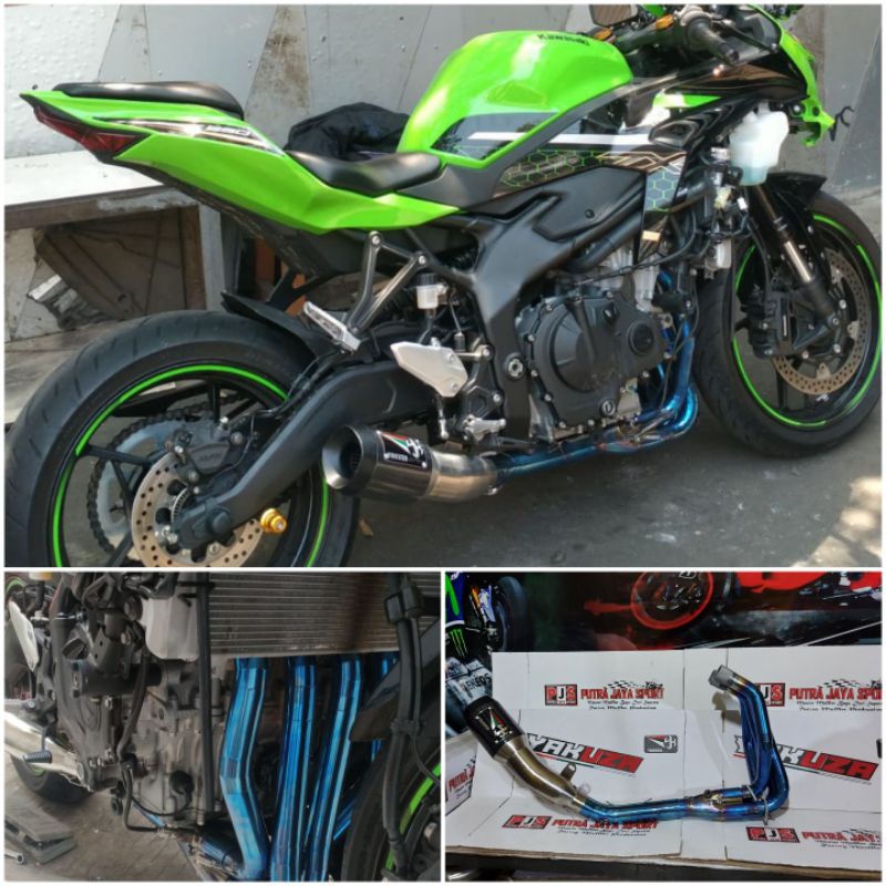 knalpot full system yakuza h2 for zx25r pnp