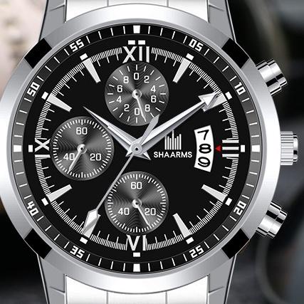 Q42M JAM TANGAN PRIA RANTAI STAINLESS  MOZZONI JAM101S3 ORIGINAL IMPORT COWOK KEREN BESI FASHION LAK