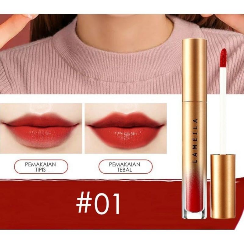 Medan Termurah Lipstick Velvet lip Glaze lipstik Lameila