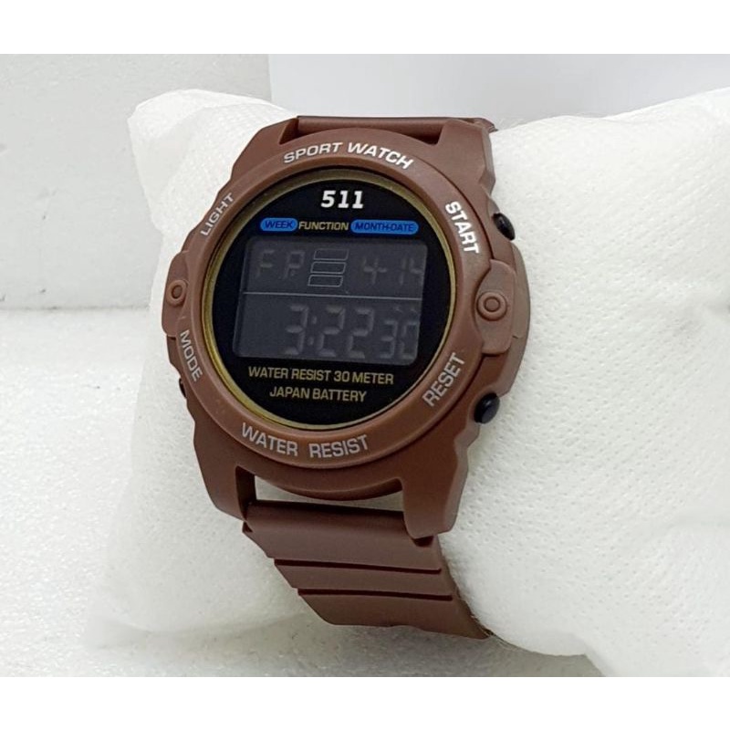 Jam Netizen Jam Tangan Skymax Jam Tangan Pria Tahan Air Menyelam Jam Tangan Couple Sepasang Free Baterai Box Analog Baterai Jam Tangan Waterproof-511 COKLAT