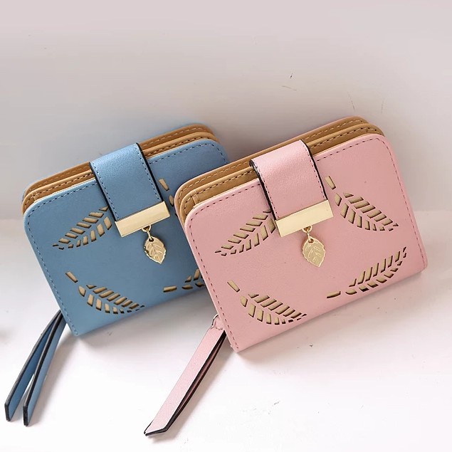 Charyatink - TERMURAH!! (COD) DOMPET LIPAT BERMOTIF BUNGA MINI FASHION WANITA