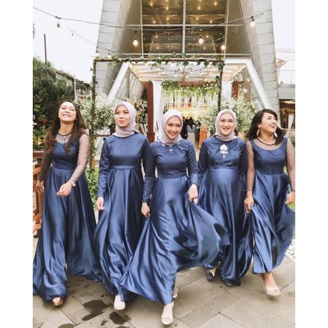 Satin Tile Baju Bridesmaid Murah Baju Bride Seragam Nikah Seragam Nikah