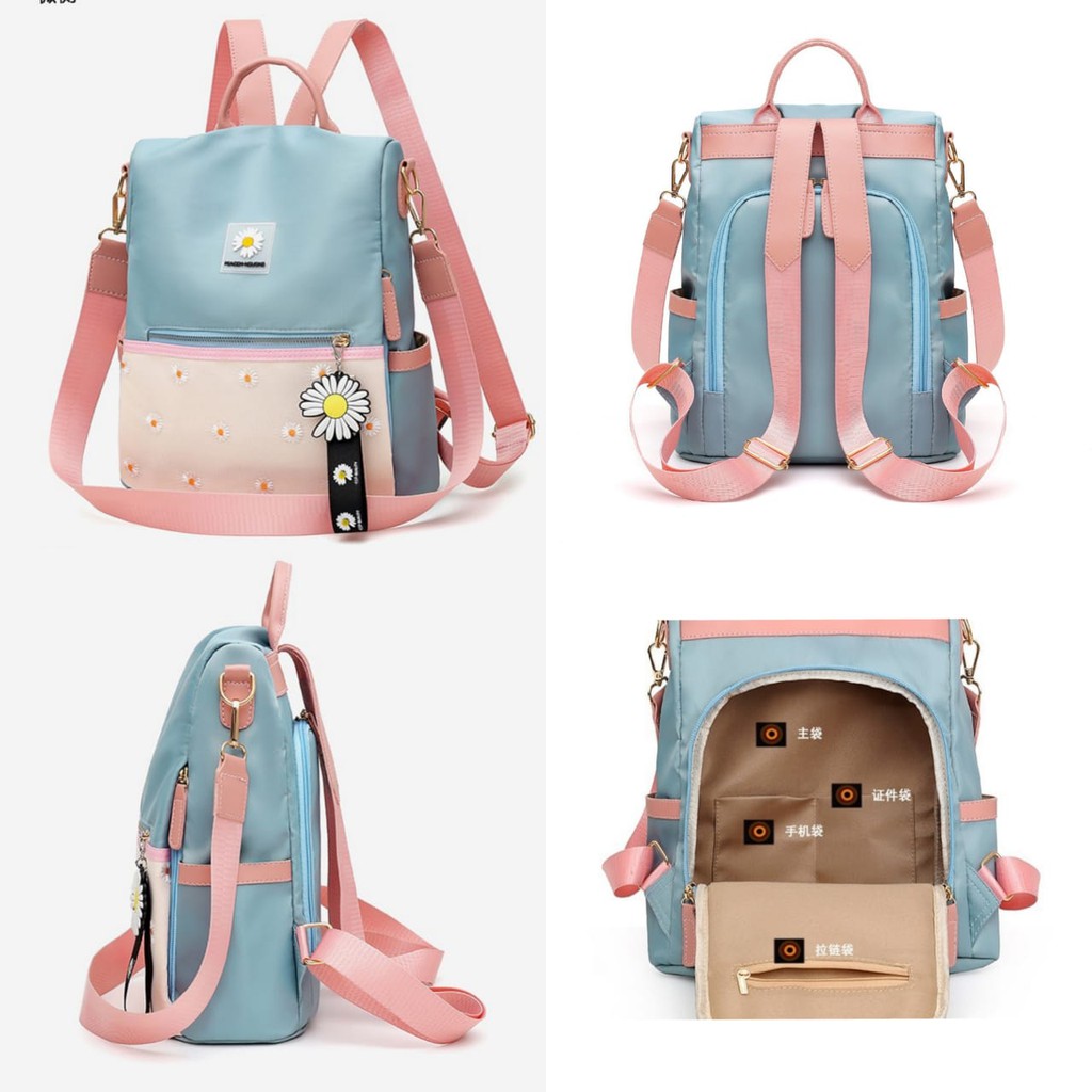 TAS RANSEL IMPORT KOREA WANITA ANTI AIR ARIZA BACKPACK KERJA SEKOLAH ORI BESAR GENDONG PREMIUM BATAM