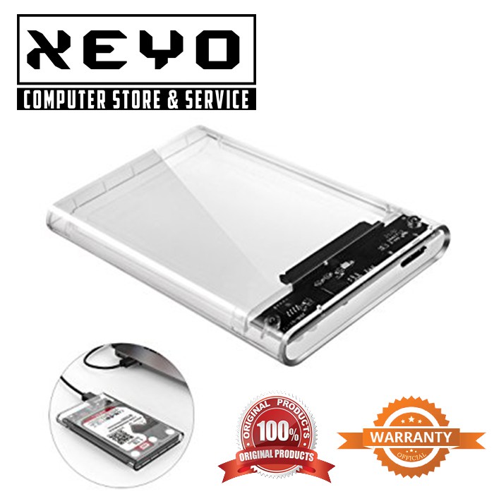 Casing HDD ORICO 2139U3 - Transparent 2.5 Inch SATA USB 3.0 Enclosure