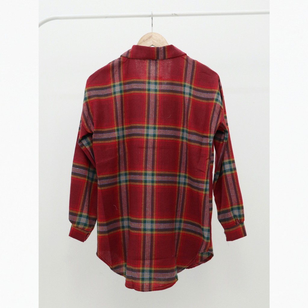 Owen hem flanel top -Thejanclothes