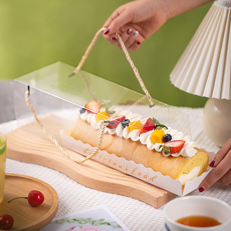 DY PACK KOTAK TENTENG MIKA BOLU GULUNG BOX DONAT BAKERY TRANSPARAN KK-11