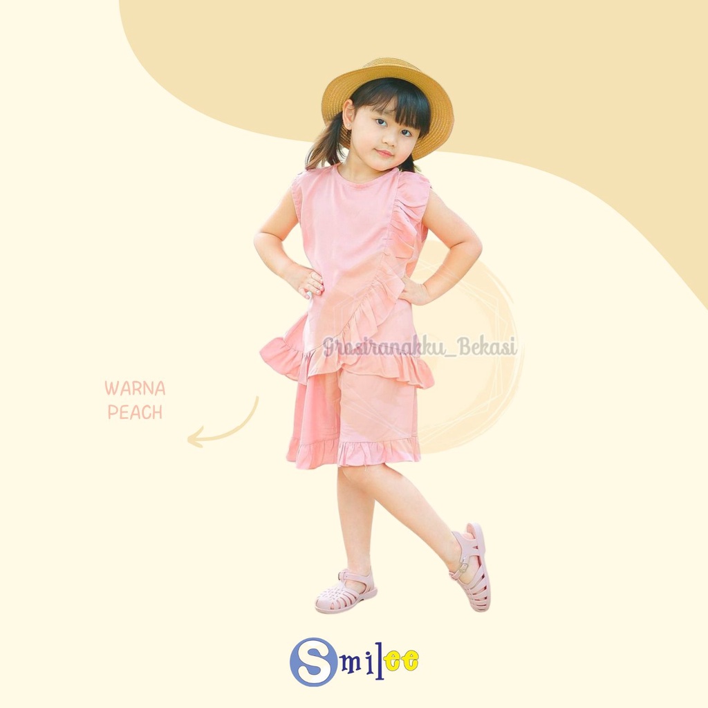 Setelan Anak Rayon  Gempita Smilee Mix Warna Size 1-5 Th