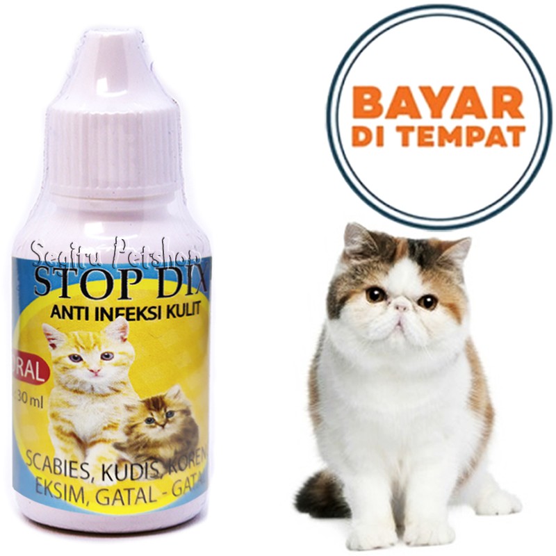 OBAT KUCING SCABIES SAKIT KORENG DEMODEX JAMUR STOP DIX ORAL