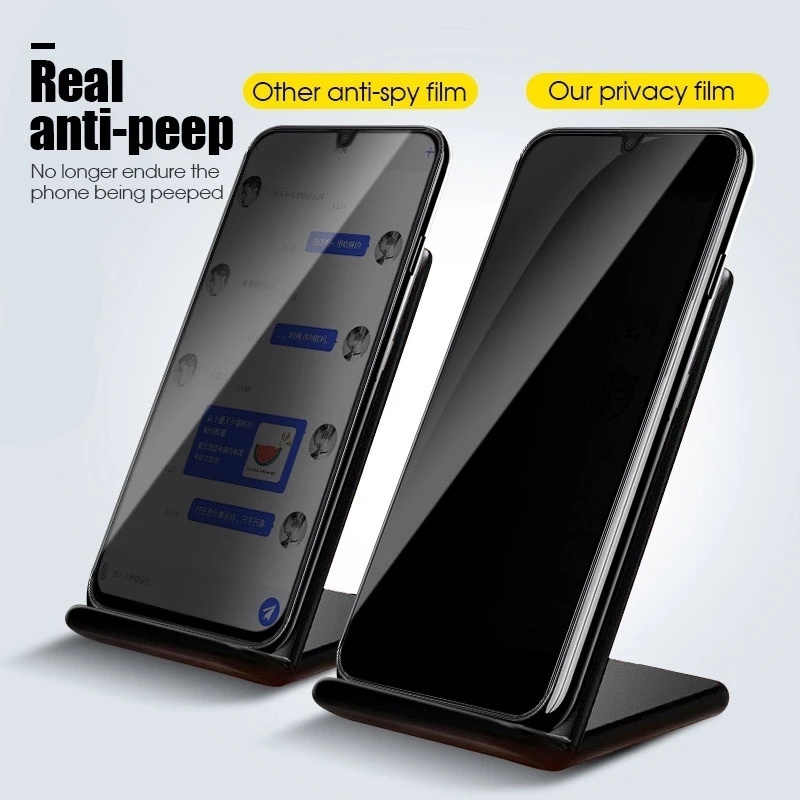 Pelindung Layar Tempered Glass 9H Anti Spy Untuk Xiaomi 11T / 11Pro / 11LITE