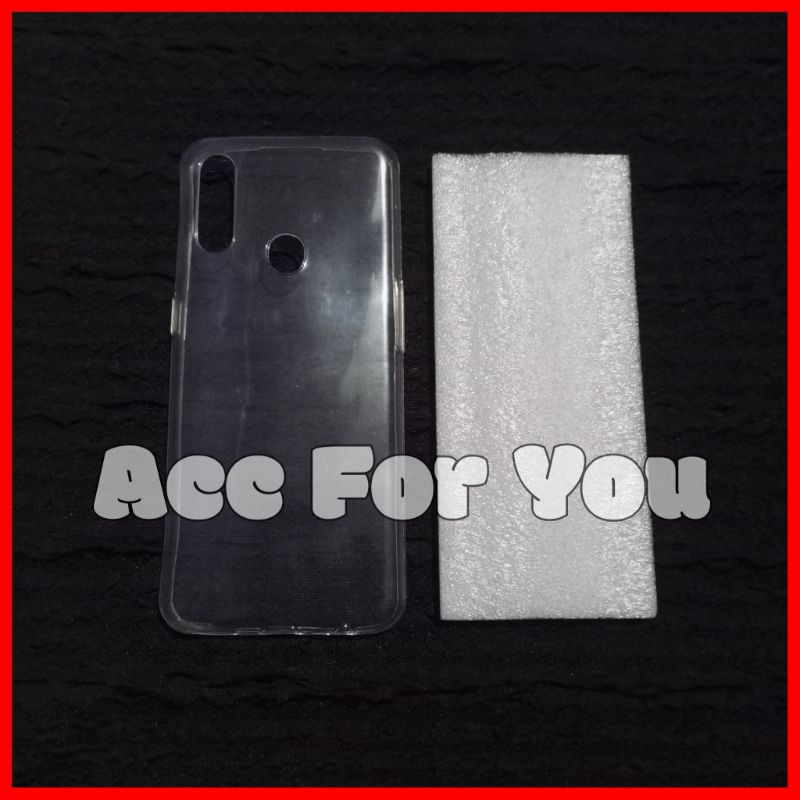 Soft Case Oppo A31 / Oppo A8 Softcase Silikon Clear Jelly Case Bening Clear Transparan