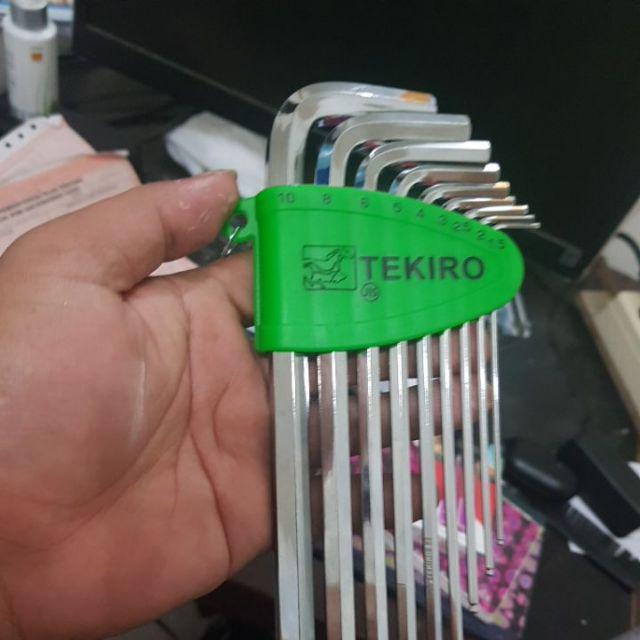 Bisa Cod Kunci L Tekiro Panjang Ballpoint 9 Pcs   Ball Point Hex Key Long 9pcs