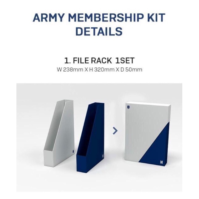 

[BOOKED] sharing army membership kit file rack (baca deskripsi)