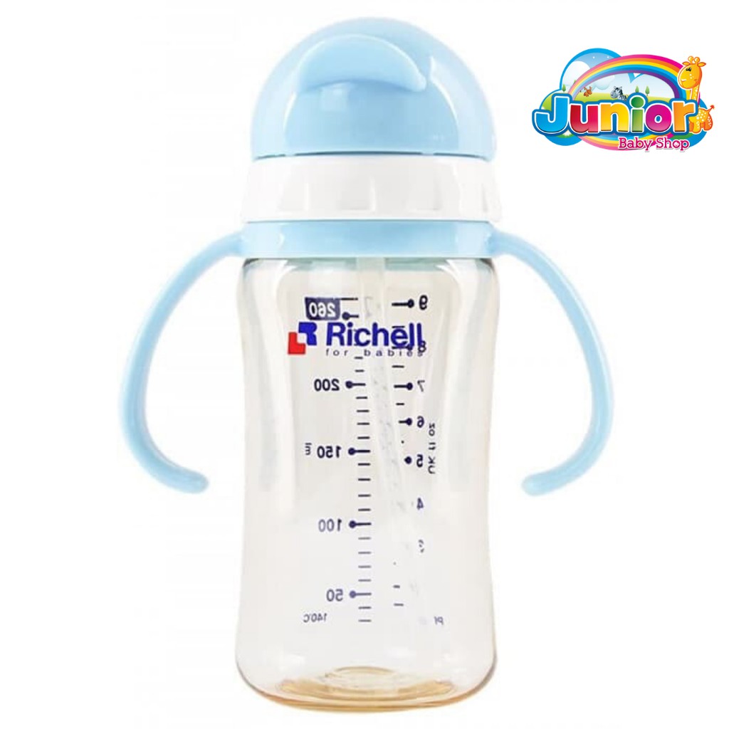 Richell PPSU Straw Bottle 260ml