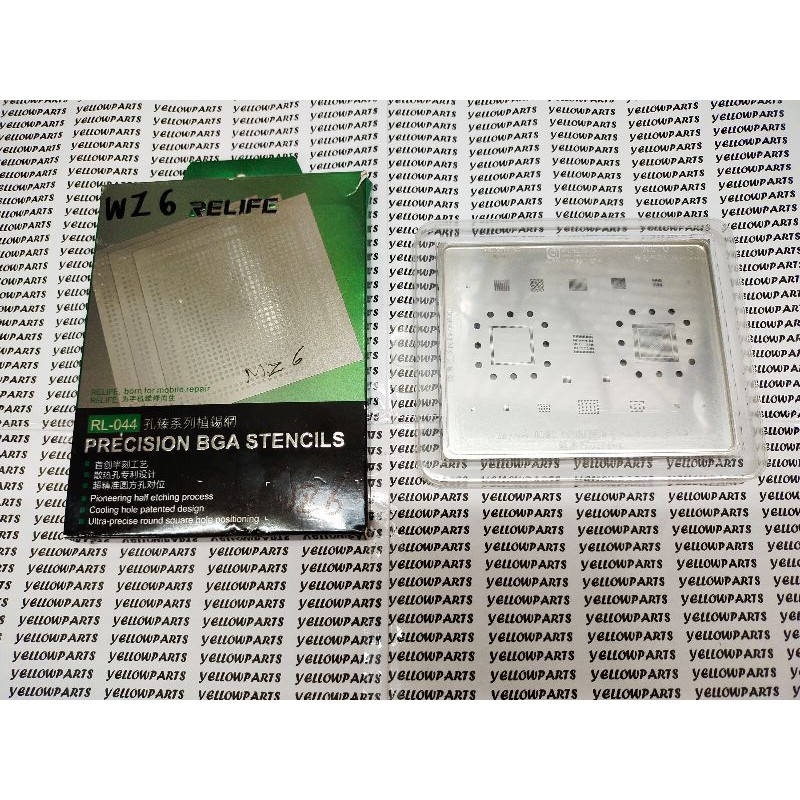 TOOLS CETAKAN IC BGA STENCILS RELIFE RL-044 MZ:6 AMAOE