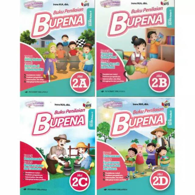 BUKU BEKAS BUPENA 1 PAKET KELAS 2 SD/MI ERLANGGA