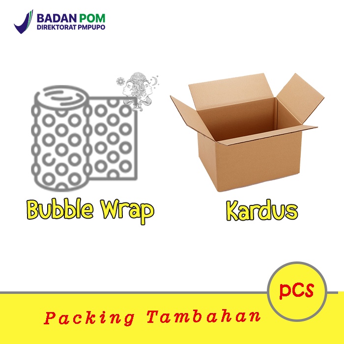 

Kardus packing tambahan atau Bubble wrap packing tambahan