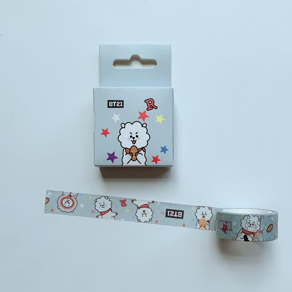 R-flower Washi Tape Aman Dan Tidak Beracun Butter Album Terkait Bahan Kertas Washi Stiker BT21