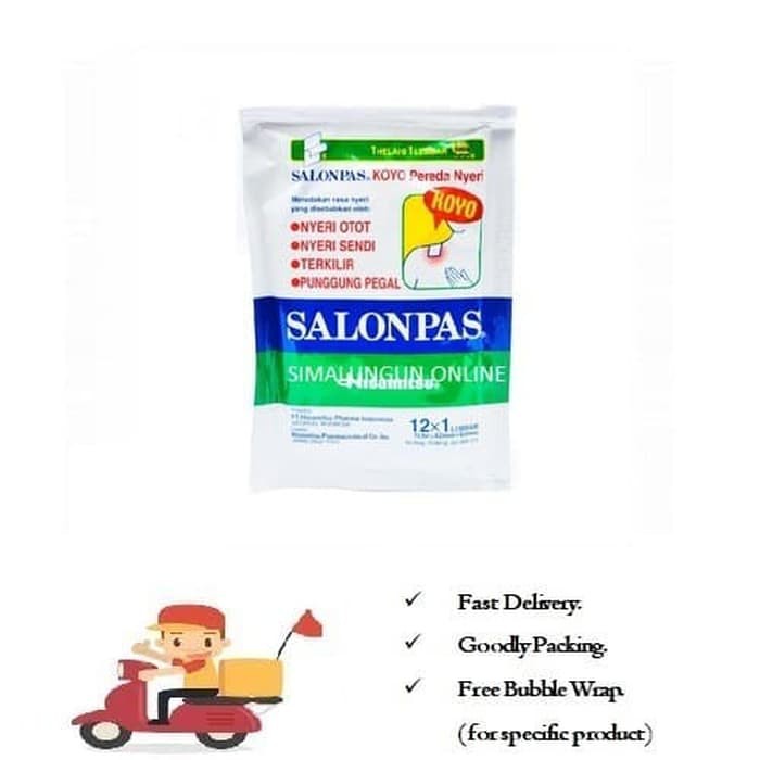 

SALONPAS Koyo Pereda Nyeri Hijau Pack isi 12 lembar