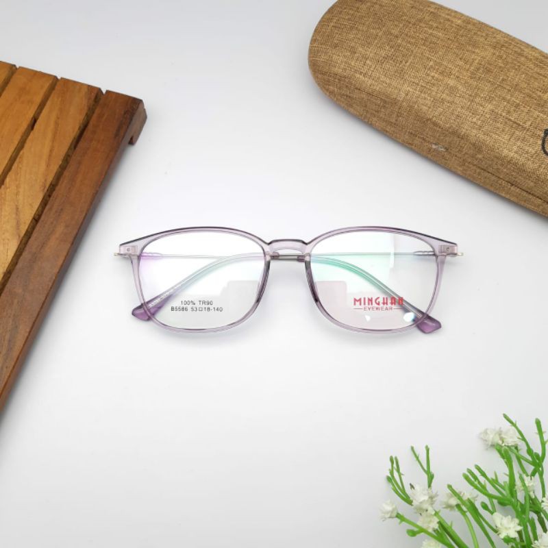 PAKET LENS Frame Kacamata pria/Wanita Tp.5586 Free Lens Minus or Plus