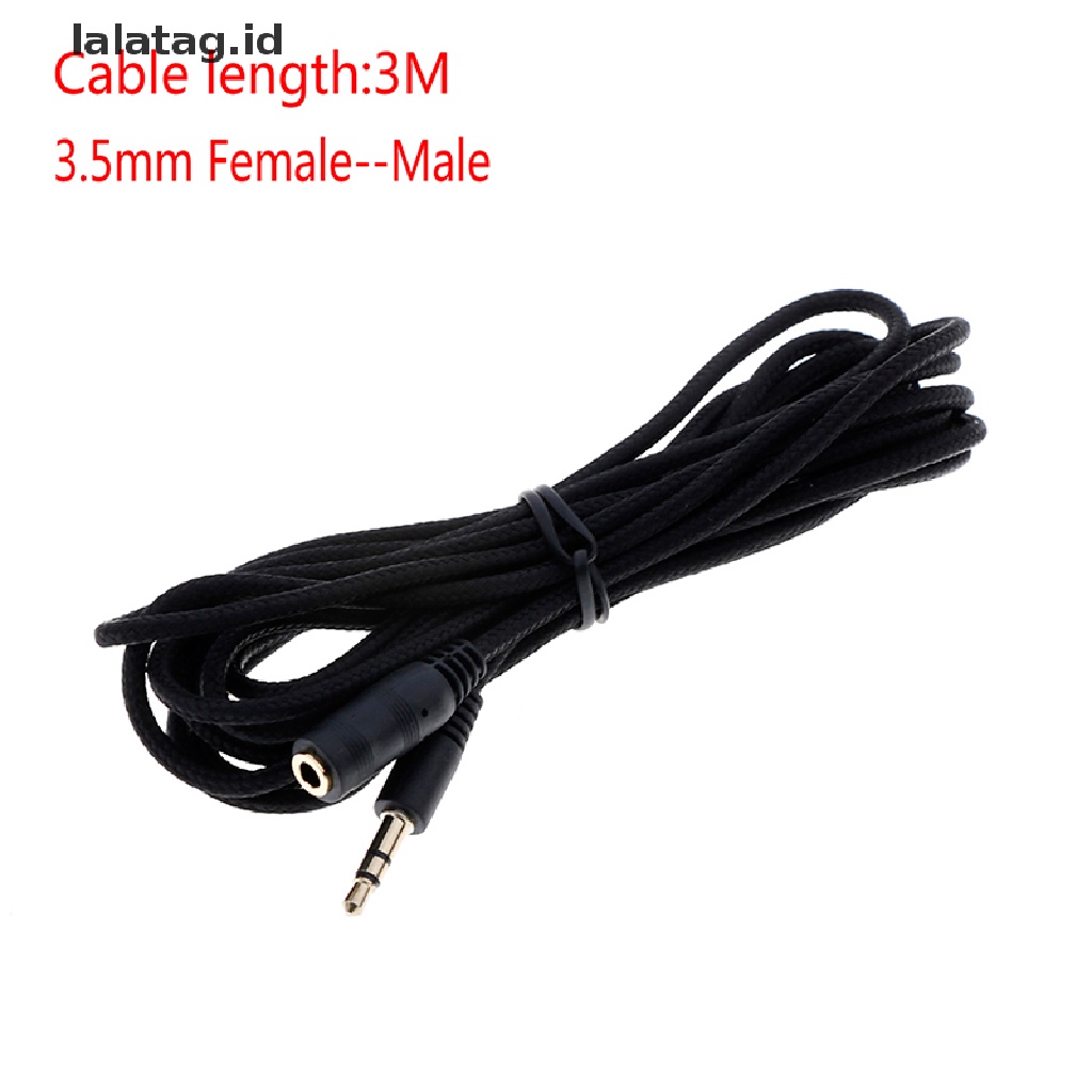 (Flyag) Kabel extension aux stereo male Ke female Dengan Jack 3.5mm Untuk Headphone (ID)