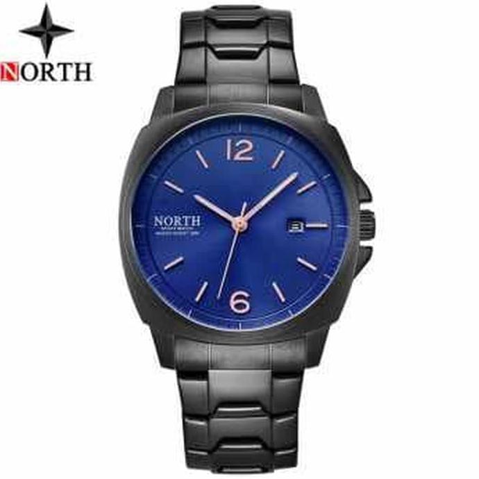 Promo Gila Jam Tangan Cowok Pria Original Skmei Casio Led Tahan Air Sport Rantai - Hitam Biru
