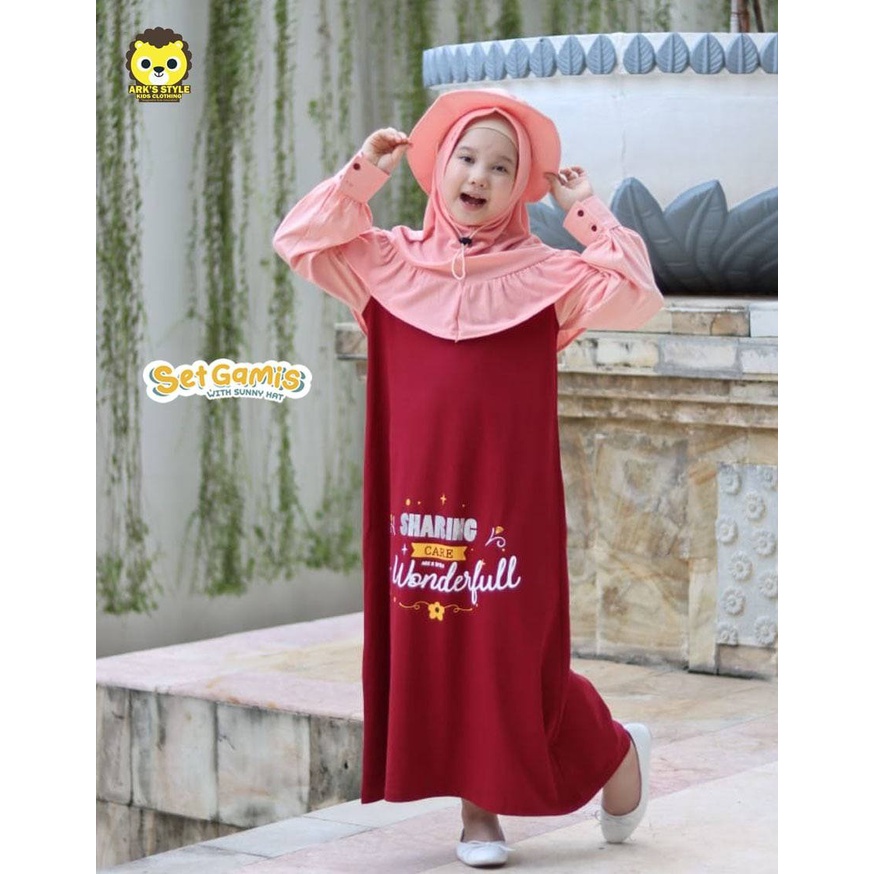 Setelan anak  Gamis Sunny Hat Arkstyle