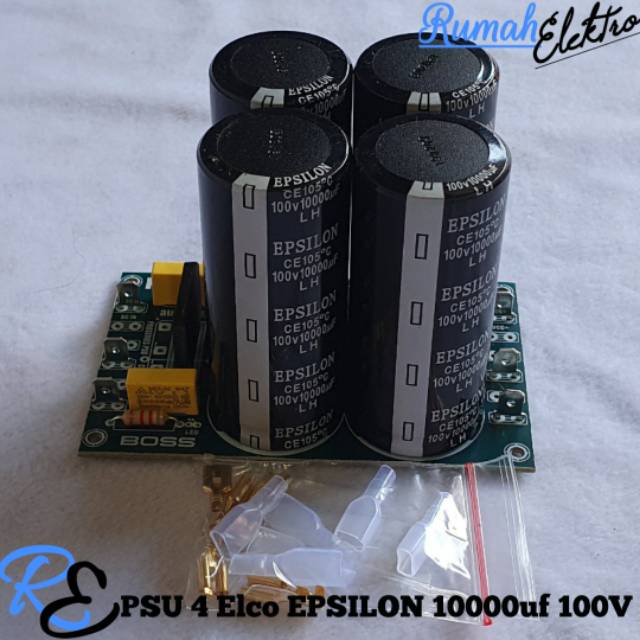 Kit PSU 4 ELCO EPSILON 10000uf 100V Ori