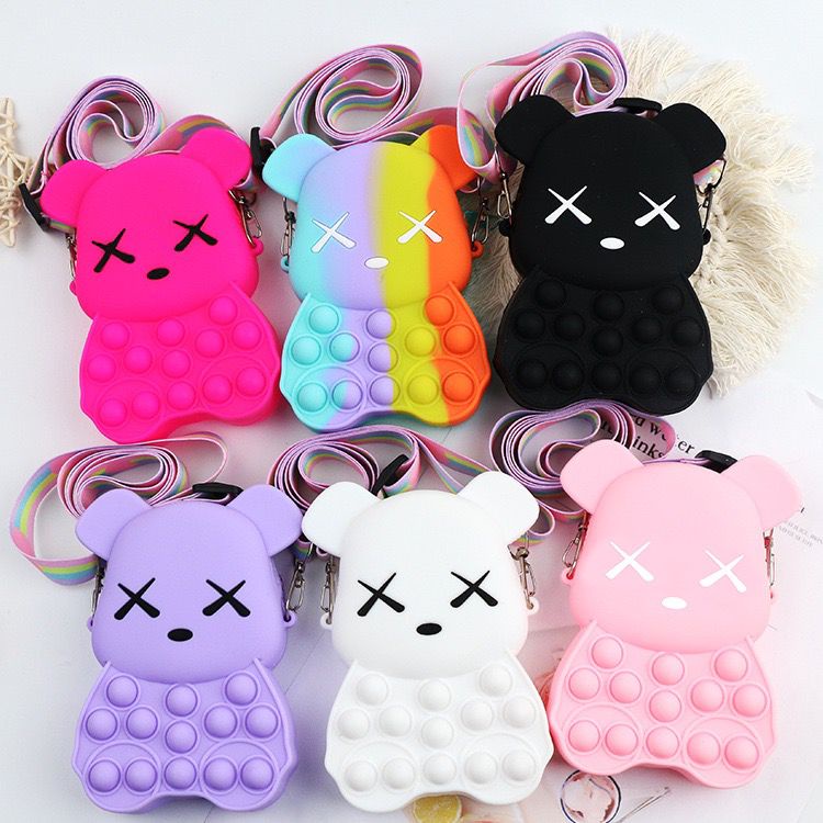 TASHAPPY EL 4535 Tas SELEMPANG Pop It Jelly Anak Cewek  Warna Keren Cantik Talpan supplier tas import