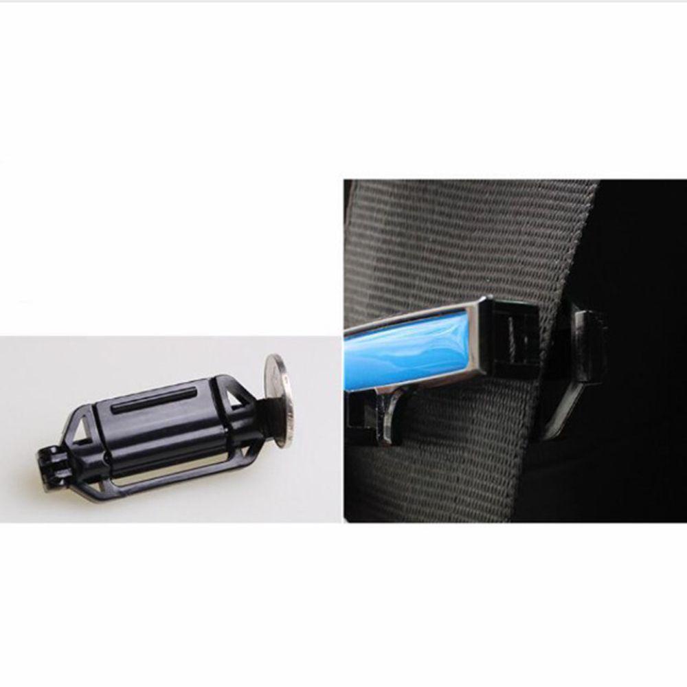 Chookyy 2pcs Belt Safety Adjuster Clip Auto Universal Adjustment Lock Meningkatkan Kenyamanan Socket Seatbelt Stopper