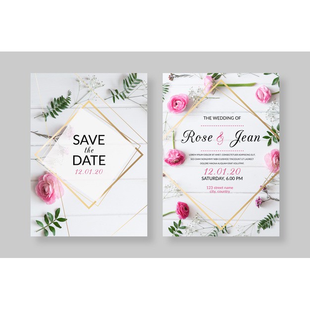 desain undangan /template desain kosong/pernikahan weding ulang tahun