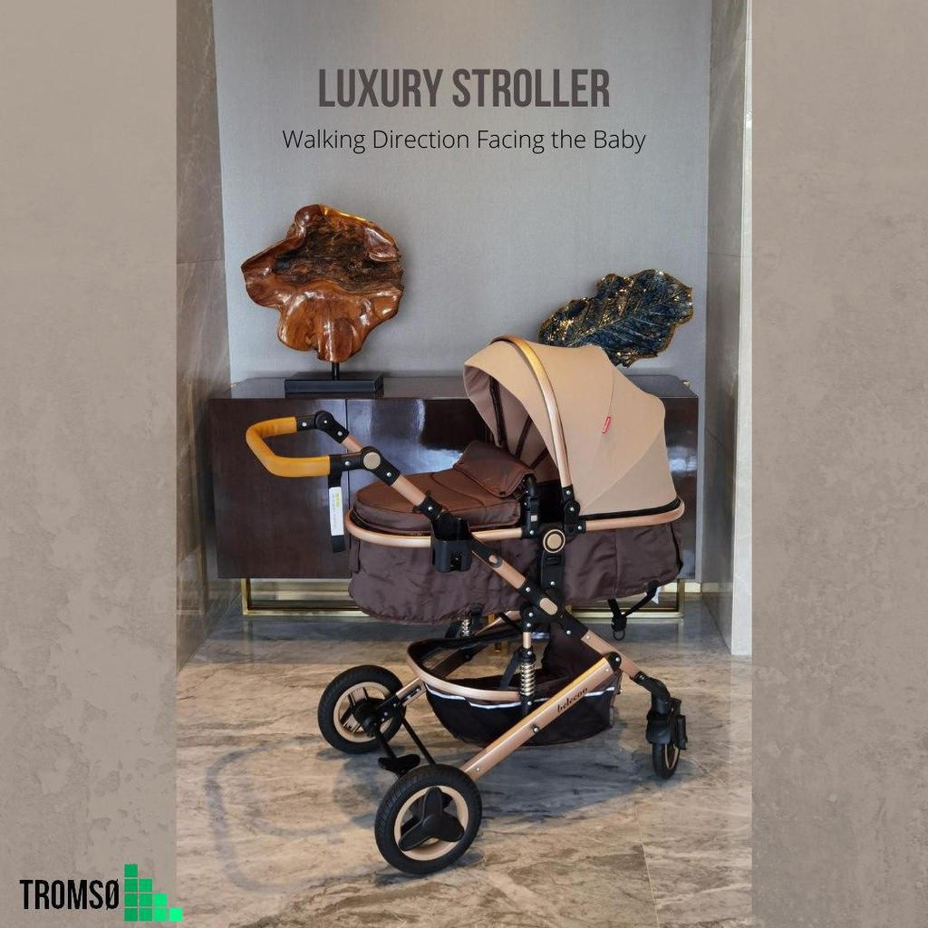 Tromso Luxury Baby Stroller / Kereta Bayi/ Kereta Dorong Bayi Elegan, Stabil, Luas