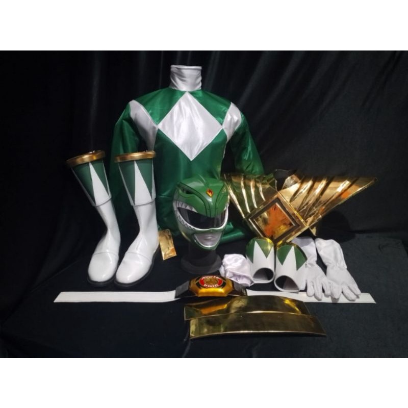 Kostum Green Ranger Mighty Morphin Dragon Ranger