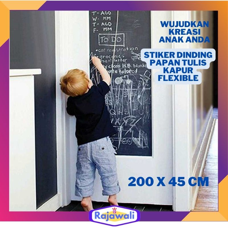 

Papan Tulis Anak Kapur Kecil Mini Dinding Hitam Stiker Spidol Penghapus Papan Tulis Murah Flexible