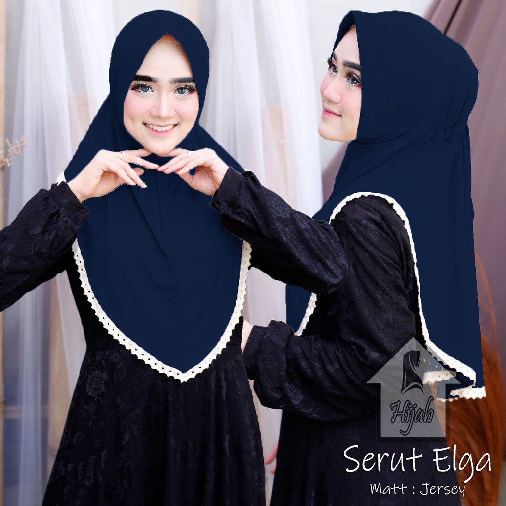 JILBAB INSTAN JERSEY TERBARU HIJAB BERGO SERUT ELGA KERUDUNG INSTAN BERGO TERMURAH RUMAH HIJA'B-4