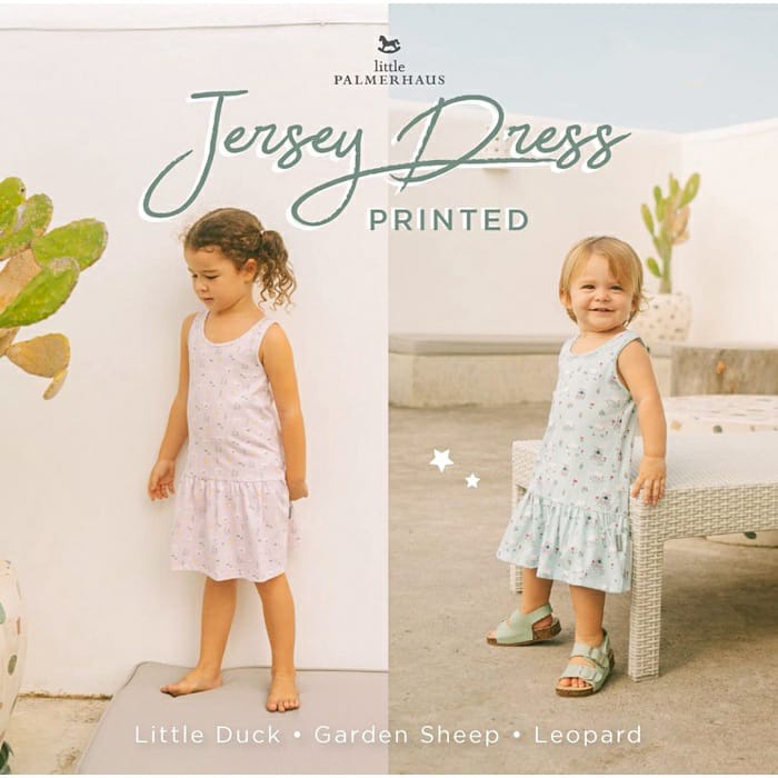 Little Palmerhaus Printed  Jersey Drees (1-6Thn) Mix isi 2 pcs