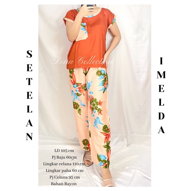 SETELAN IMELDA | ONESET PANJANG KOMBINASI RAYON PREMIUM