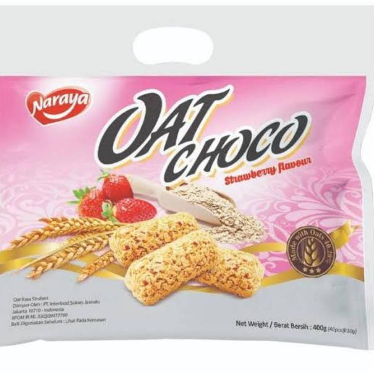 

L4gi dizconPROMO Naraya Oat Choco Strawberry 400 gr (Isi 40 pcs x @10gr) M@s!hS R3ady.makci