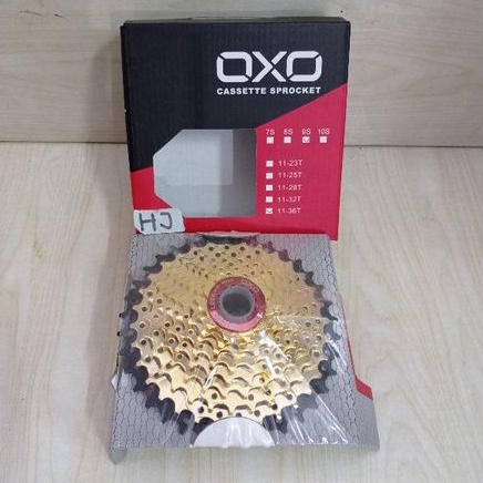 Sprocket Oxo 9 Speed 36T 11-36T Gold