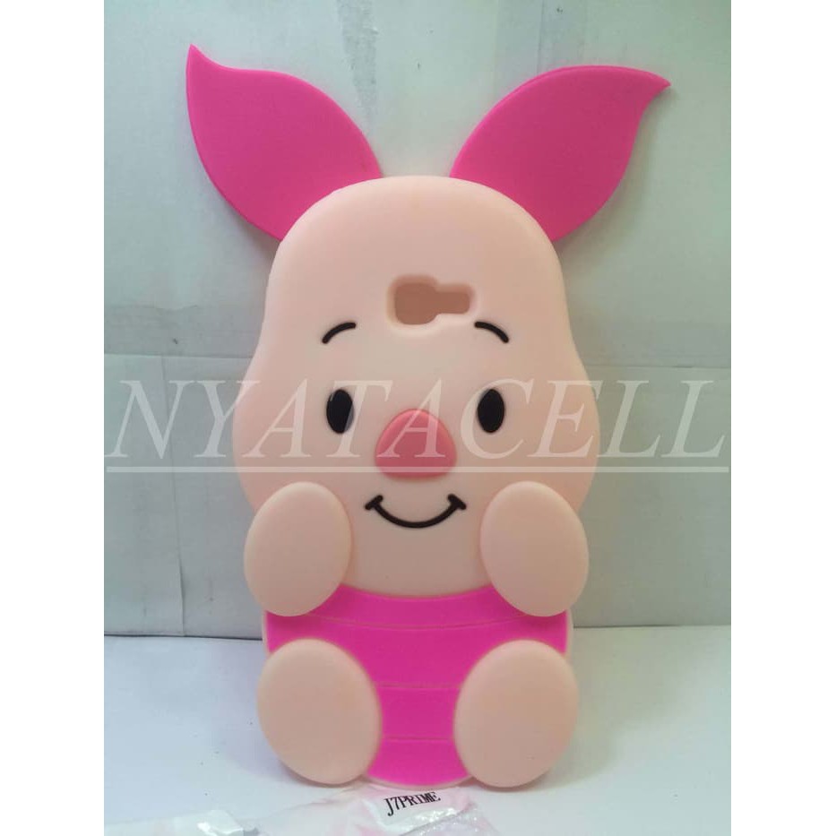 NEW Case 4D Piglet Samsung Galaxy J7 Prime  Karakter Softcase 3d Rubber