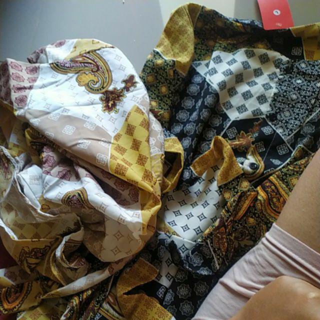 Bl - 9455 Tunik Batik Lengan Panjang Wanita