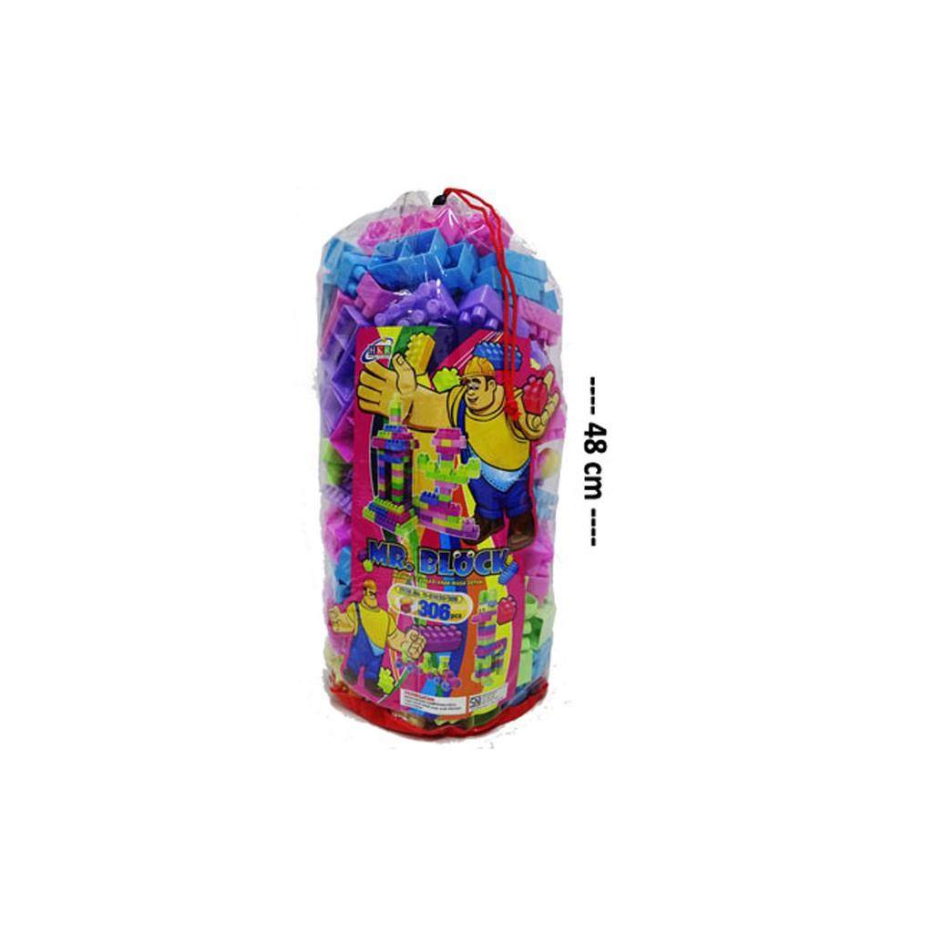 ( ISI 306 PCS )  Mainan Edukasi Anak  Block/ Mainan Anak Block Puzzle/ Mr.Block Jumbo