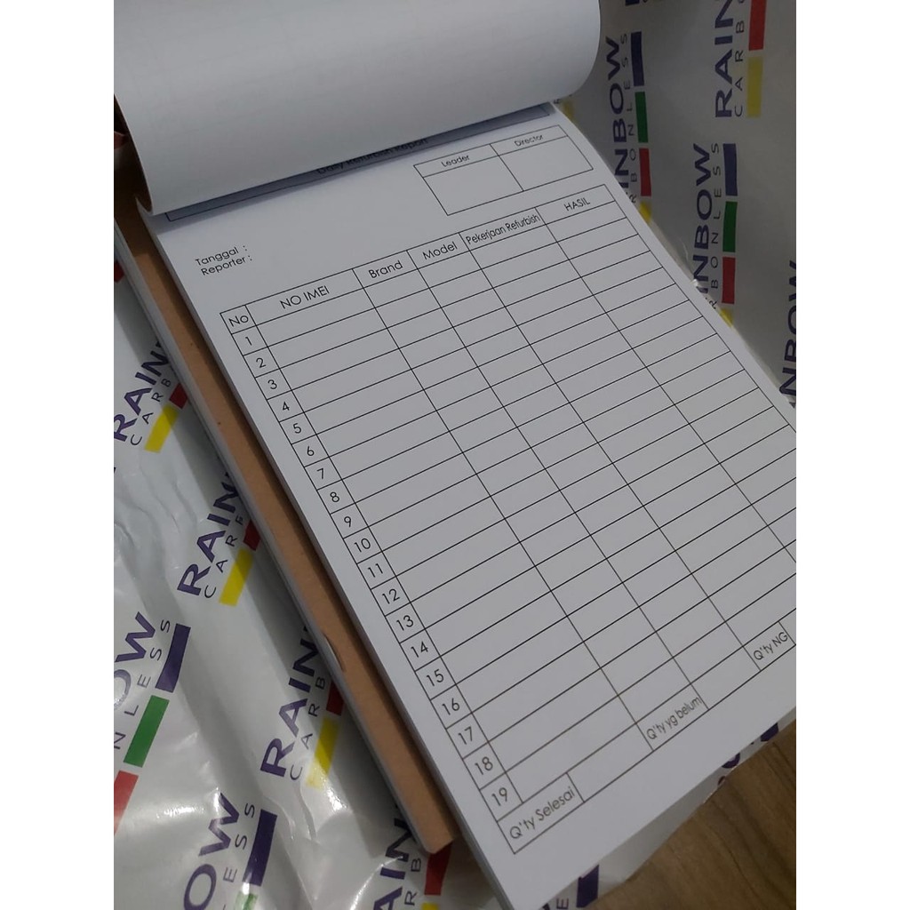 

Jasa Cetak Formulir/ Form Kertas HVS 75gr ukuran F4 Folio 21,5 x 33cm