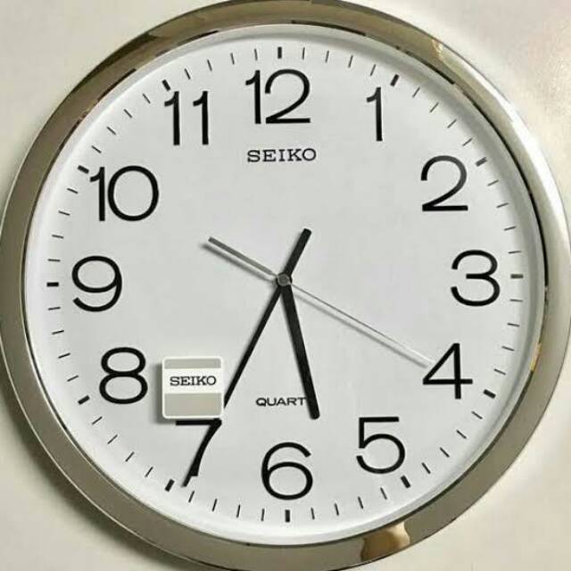 Jam Dinding Seiko Silver Original