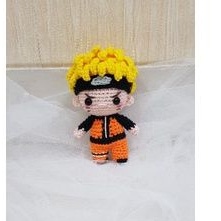 gantungan kunci boneka rajut naruto