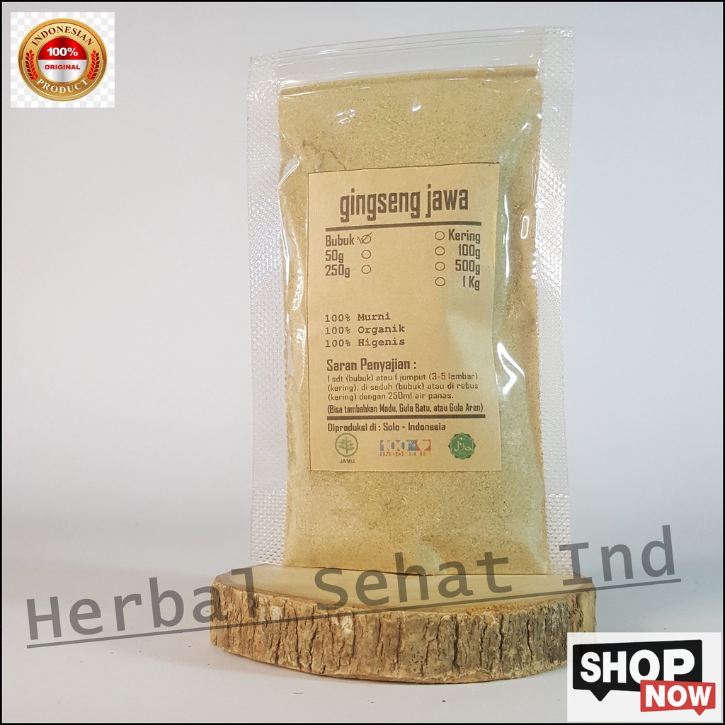 

GINSENG JAWA BUBUK 750gr- Talinum Paniculatum - MURNI - -