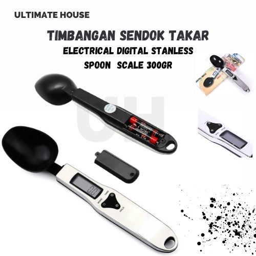 Timbangan Sendok Takar 300gr Digital Scale Magnet Stainless Spoon Termurah