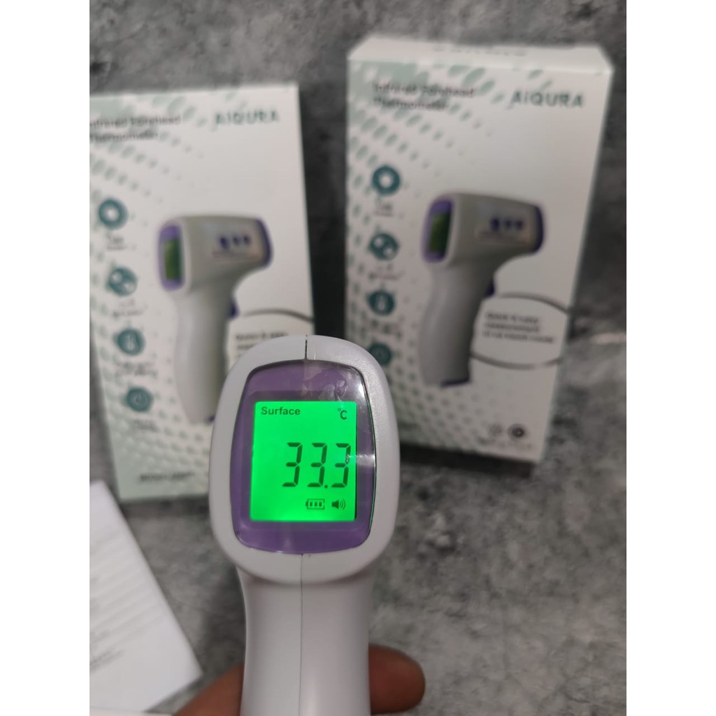 Thermogun Thermometer AIGURA hello DT8826 DT 8826 infrared non contact with laser pointer &amp; GP 100