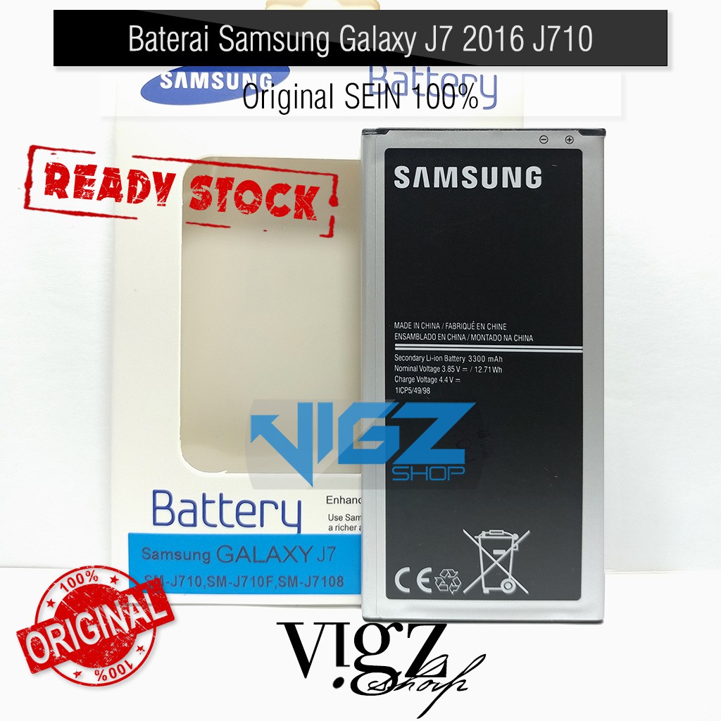 Baterai Samsung Galaxy J7 2016 J710 Original SEIN 100%