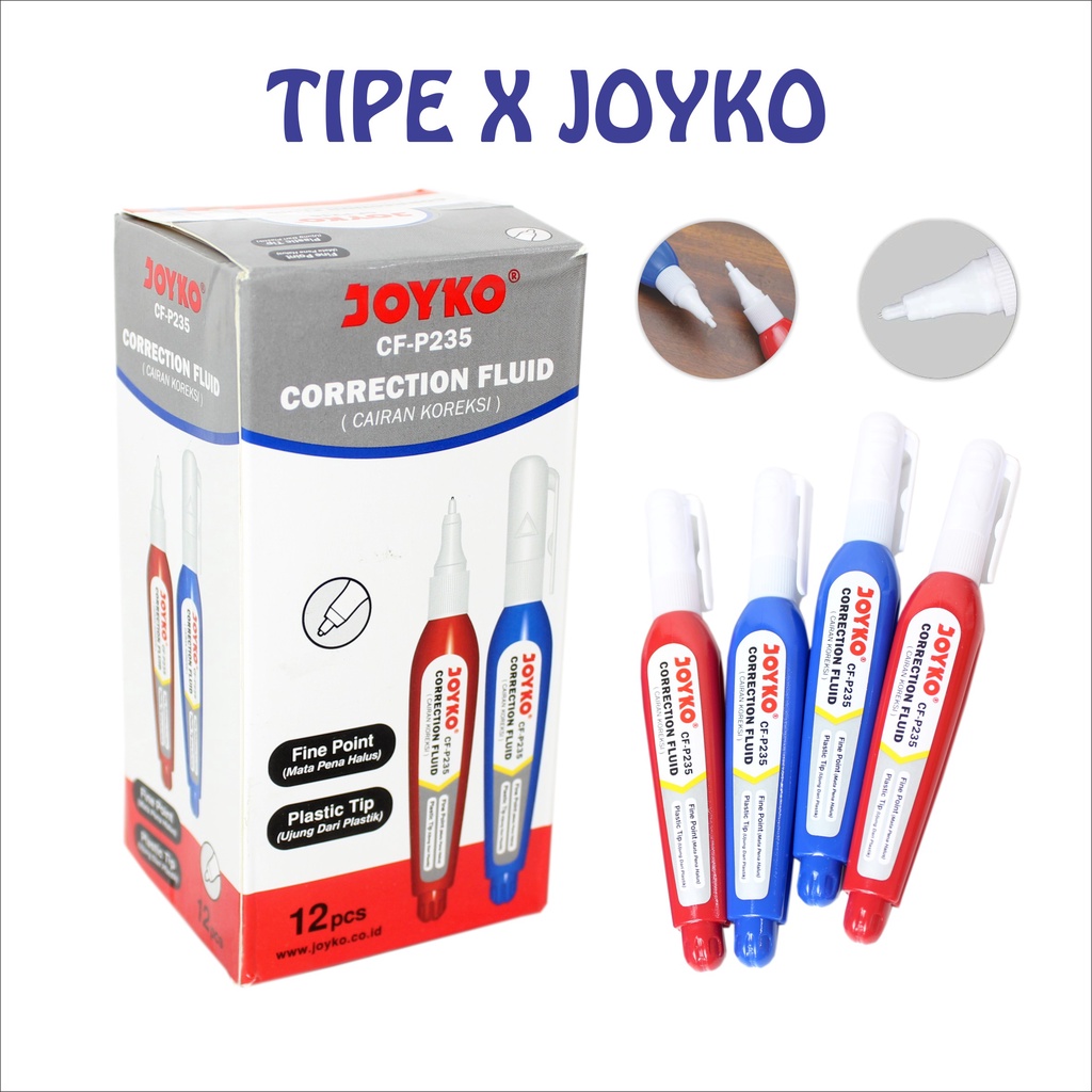 

Tipe X Corection Fluid Joyko Penghapus Cair murah